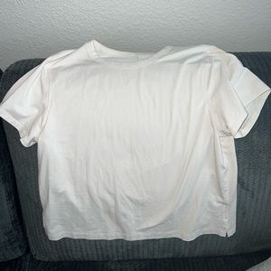 Lululemon Classic-Fit Cotton-Blend T-Shirt white opal Size 6